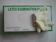 Safe-Touch Latex Exam Gloves,  Lightly Powdered,  Case of 10/100s.......