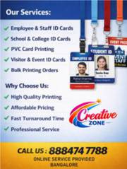 Plastic ID card Rs. 20/- Only | Lanyards Rs. 30/- | Contact Cr